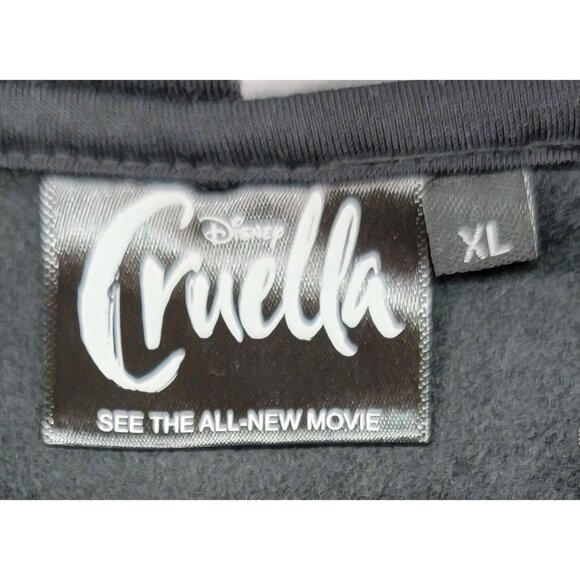 Disney Cruella Movie Promo Hoodie Size XL Sweatshirt Rare - Picture 9 of 10